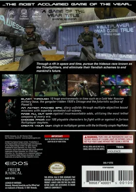 TimeSplitters 2 box cover back